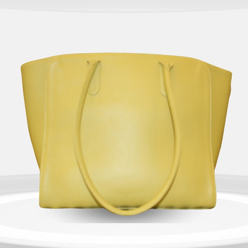 Naina 90 Feet Genuine Leather Lime Green Tote Bag